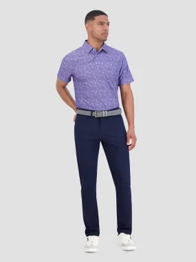 Broken Record Tech Jersey Sports Fit Polo - Orchid